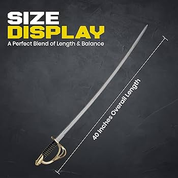 Amazon.com: SZCO 1840 Cavalry Saber Sword – 40” Carbon Steel